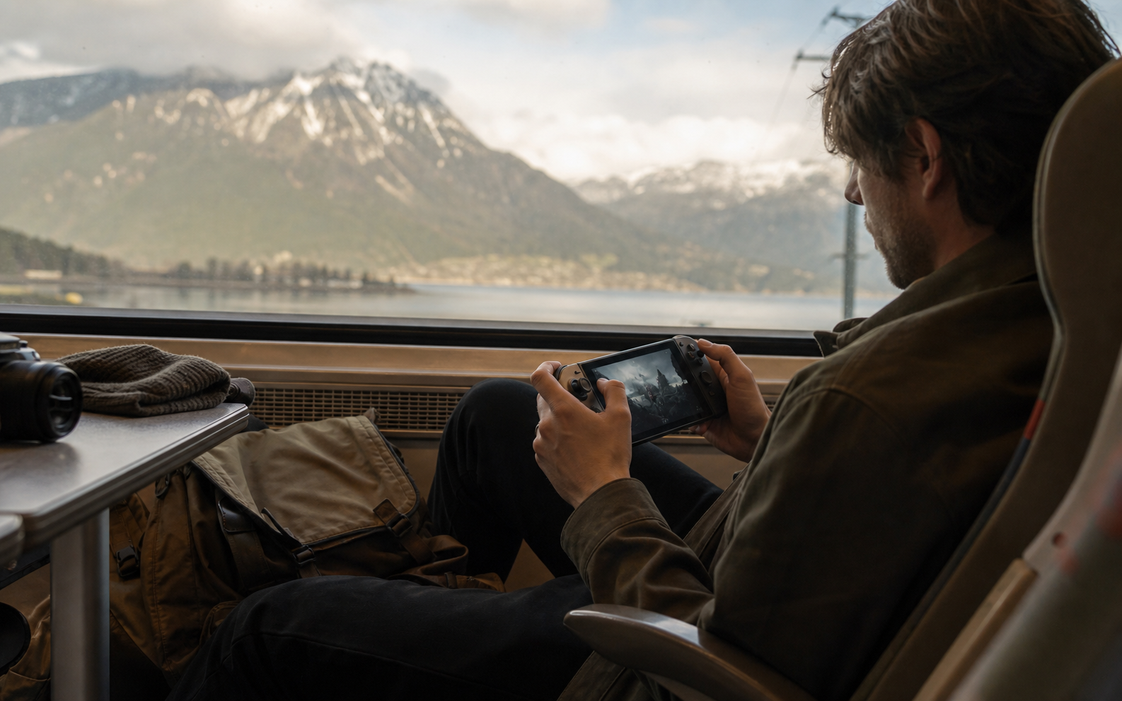 a train ride, hotel room, and short breaks away from a desk