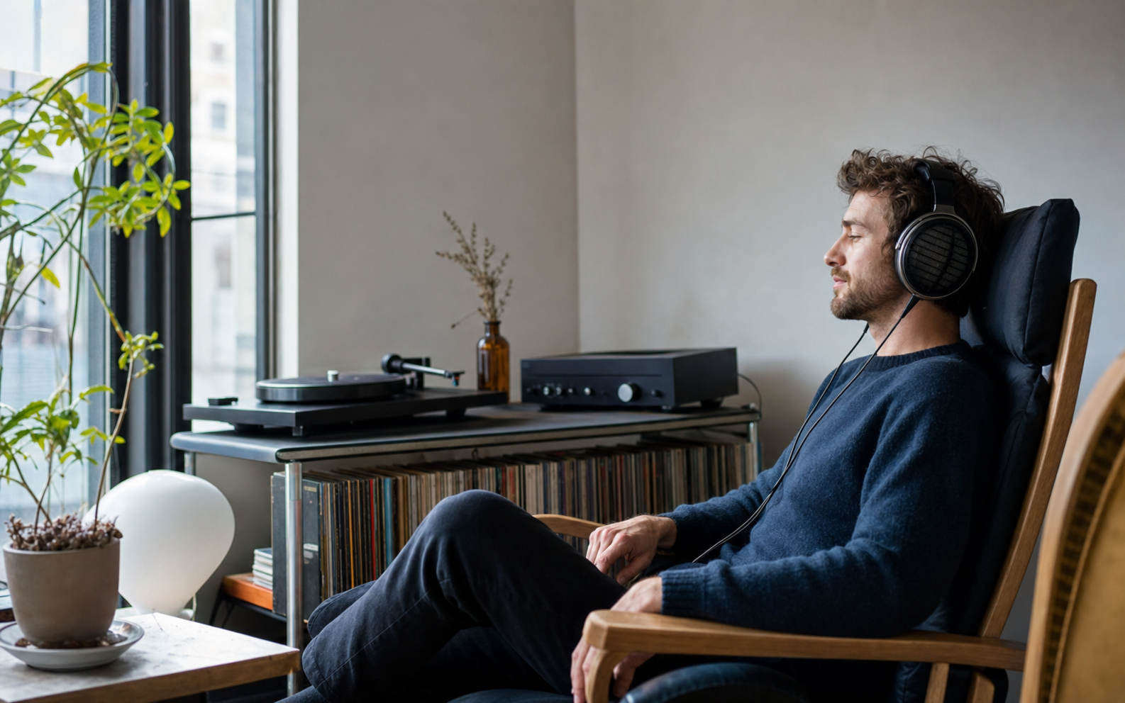 late-night music in a quiet room shared with someone nearby